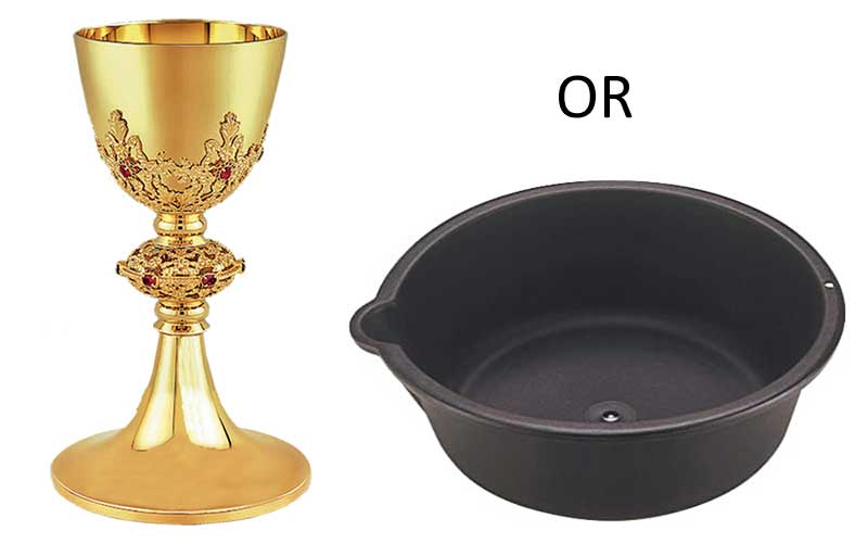 Chalice and Oil Drain Pan