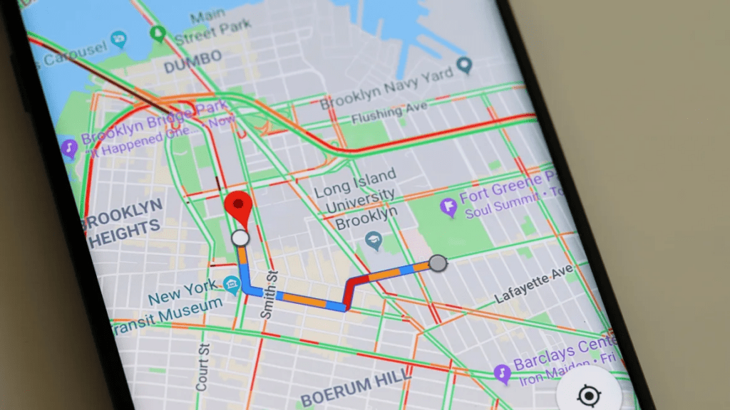 Google Maps on phone
